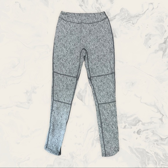 Gymshark Apex Training Leggings Gray Printed High Waisted Athletic Tights - Picture 2 of 3